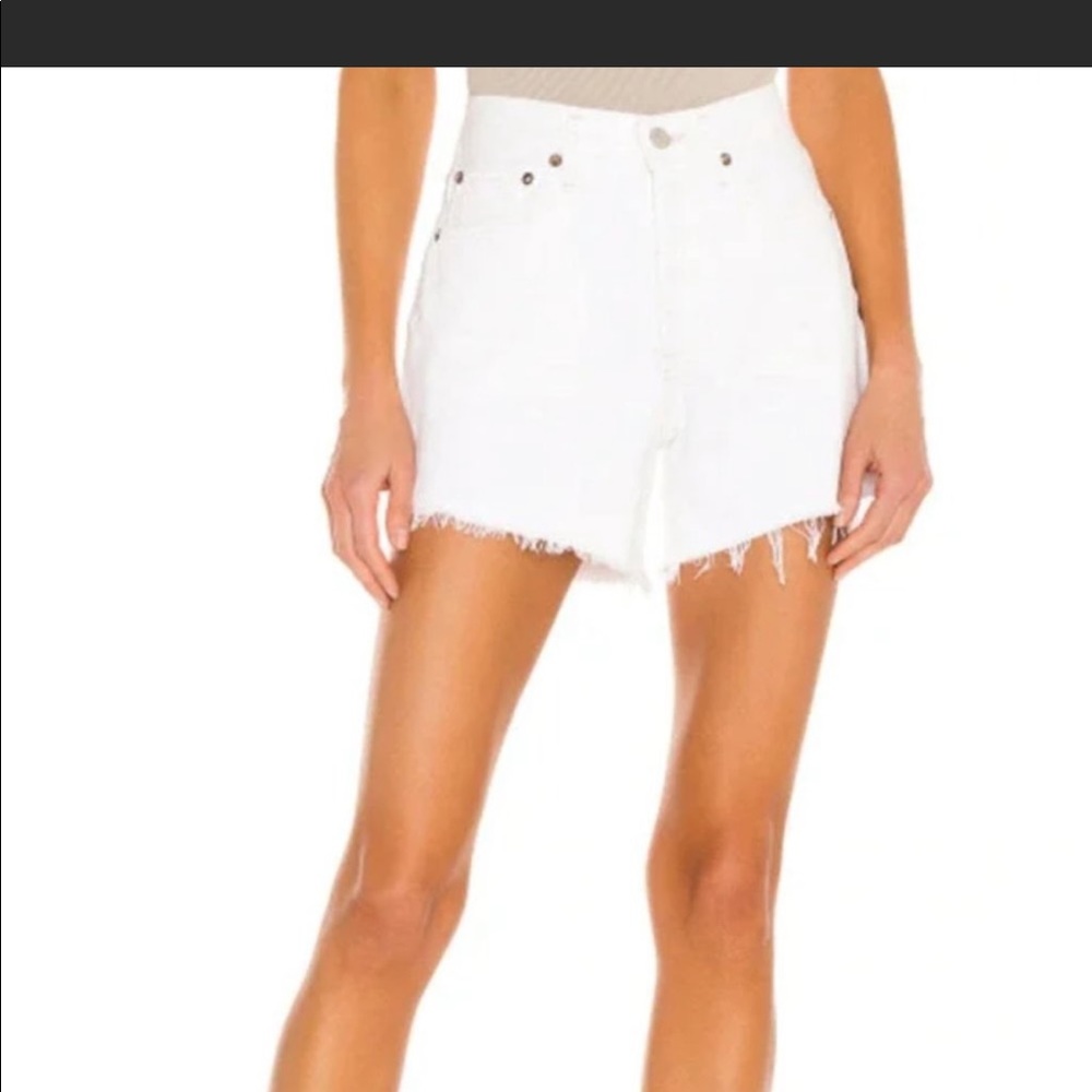 Agolde Parker long white shorts size 26